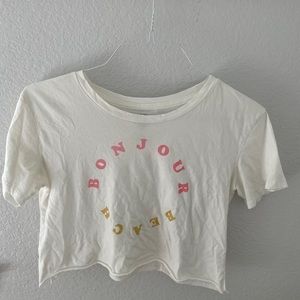 Billabong crop graphic tee